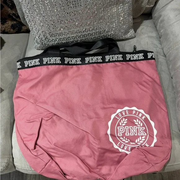 PINK Victoria's Secret Rose Tote Bag - Picture 1 of 4
